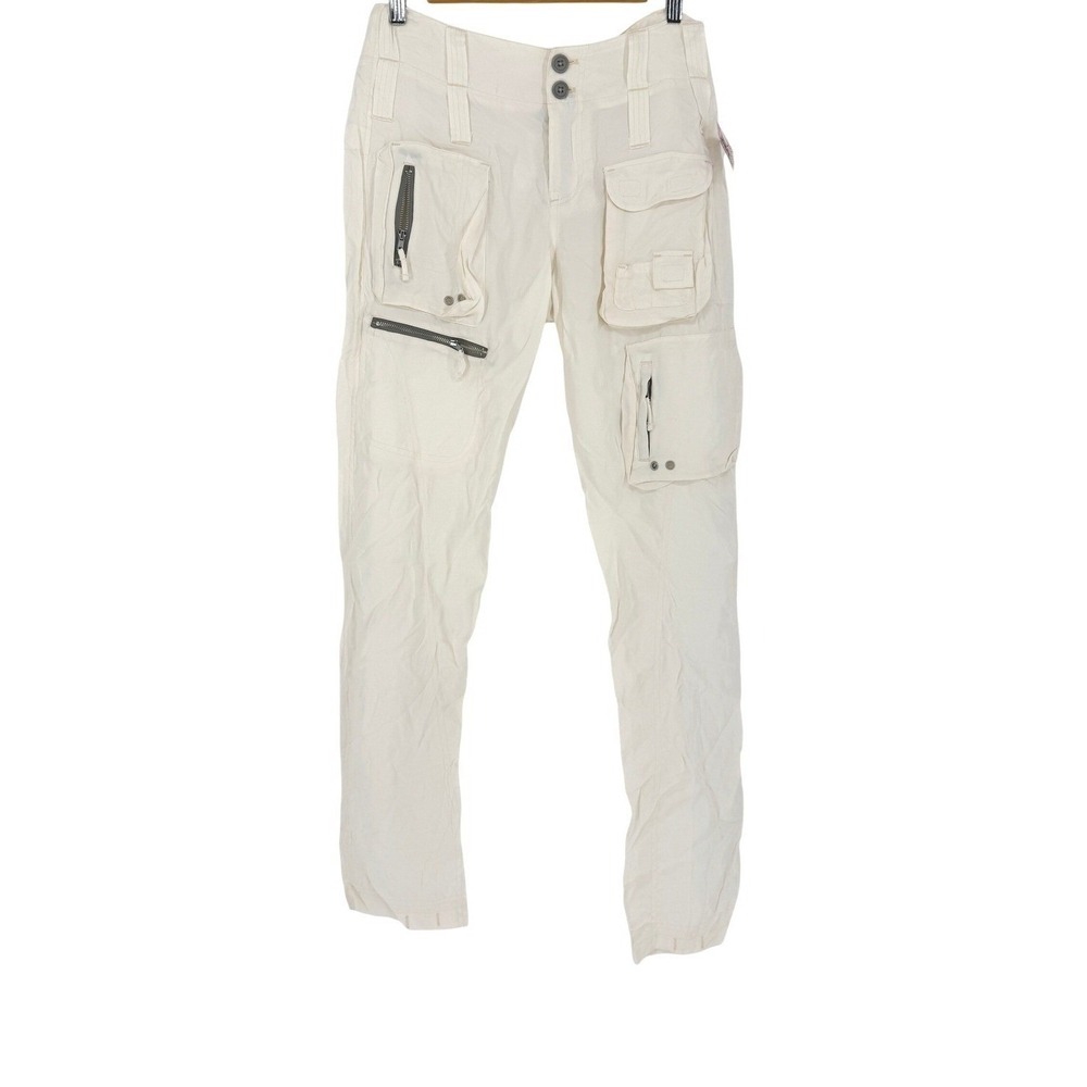 New Pete Greta Johnny Was Y2K Baddie Cargo Pants Multi Pocket Fierce 30" size 4